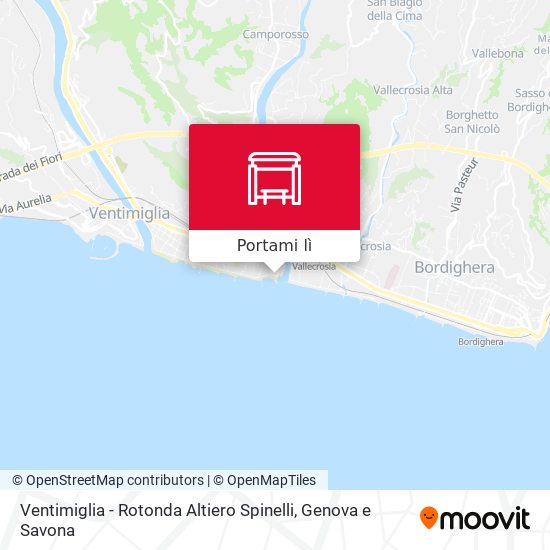 Mappa Ventimiglia - Rotonda Altiero Spinelli