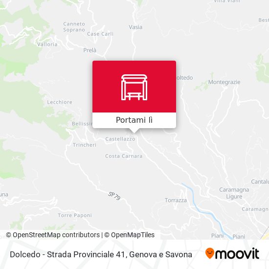 Mappa Dolcedo - Strada Provinciale 41