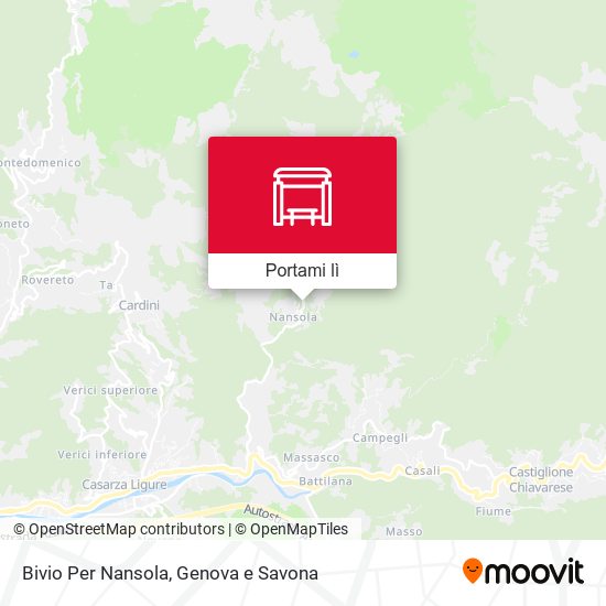 Mappa Bivio Per Nansola