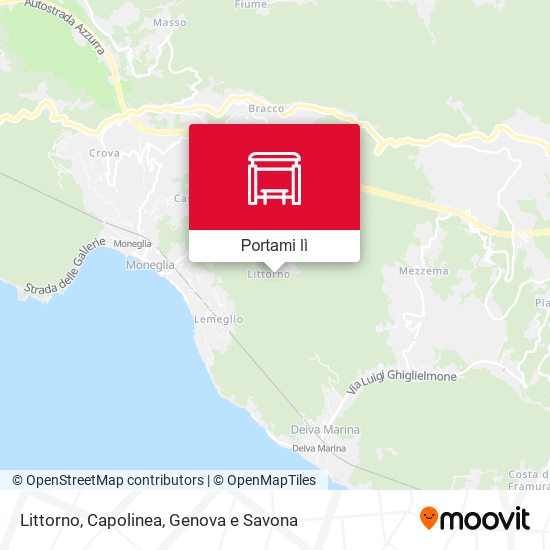Mappa Littorno, Capolinea