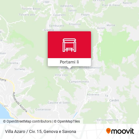 Mappa Villa Azaro / Civ. 15