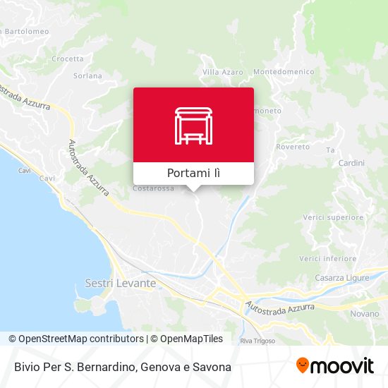 Mappa Bivio Per S. Bernardino