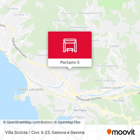 Mappa Villa Scorza / Civv. 6-23