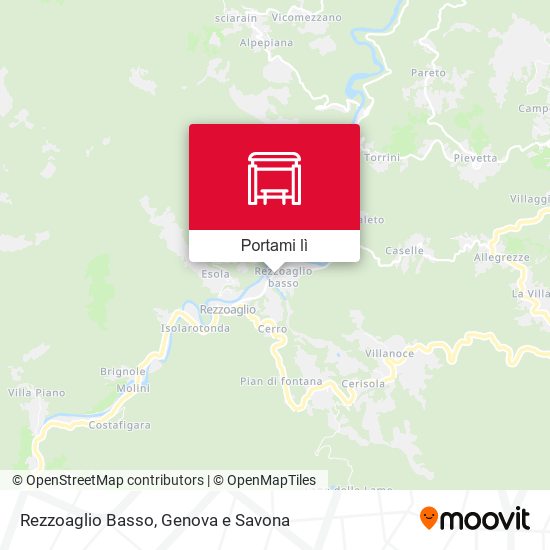 Mappa Rezzoaglio Basso