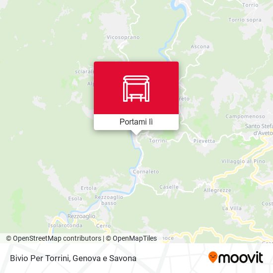 Mappa Bivio Per Torrini