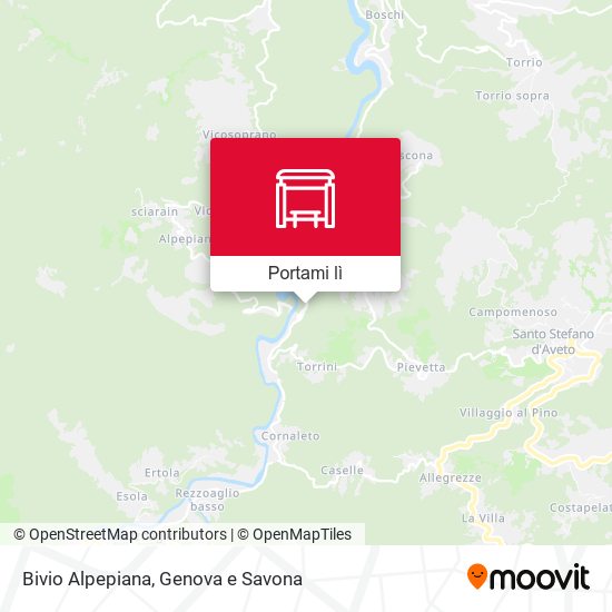 Mappa Bivio Alpepiana