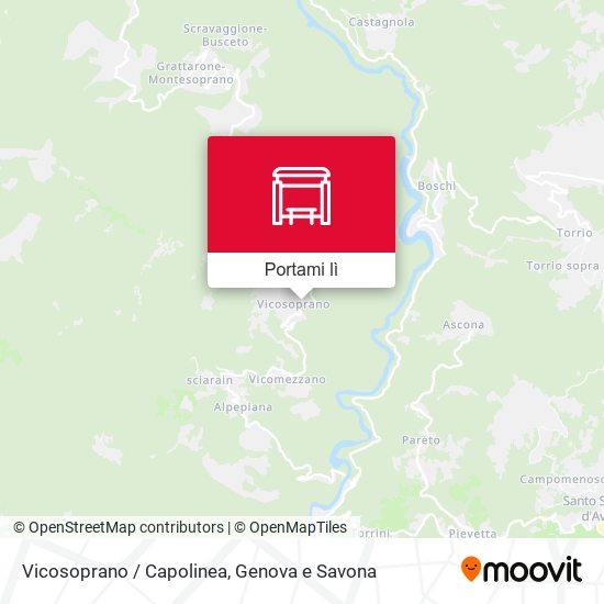 Mappa Vicosoprano / Capolinea