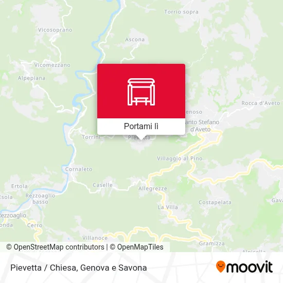 Mappa Pievetta / Chiesa