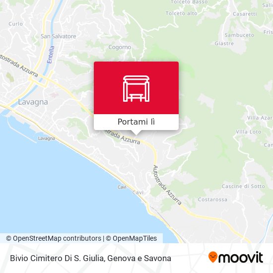 Mappa Bivio Cimitero Di S. Giulia