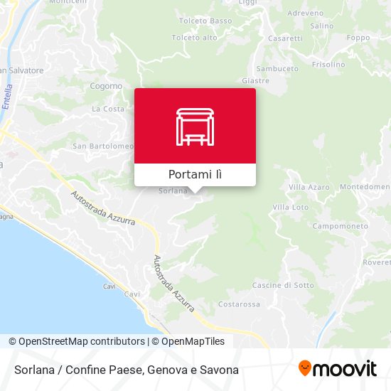 Mappa Sorlana / Confine Paese