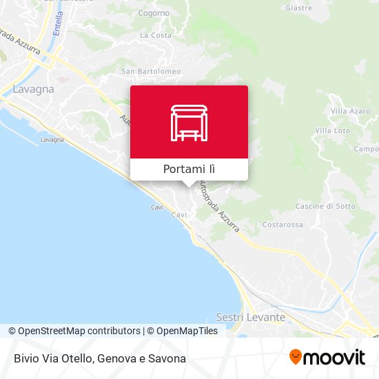 Mappa Bivio Via Otello
