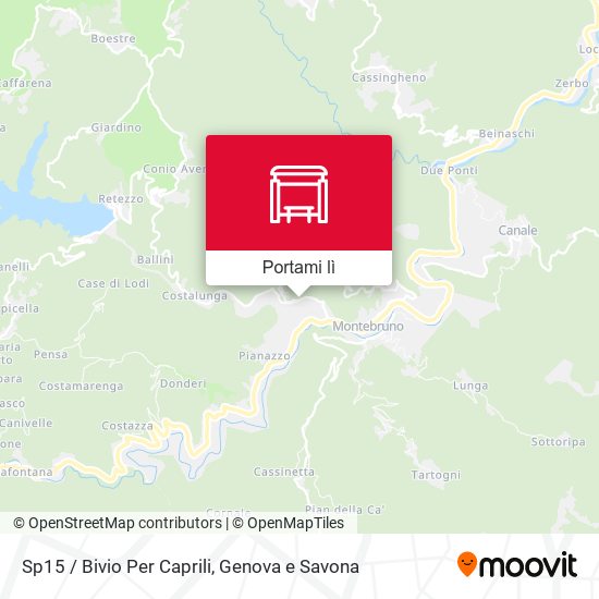 Mappa Sp15 / Bivio Per Caprili