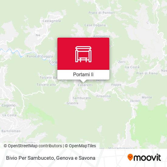 Mappa Bivio Per Sambuceto