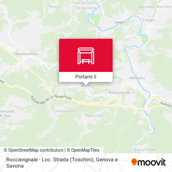 Mappa Roccavignale - Loc. Strada (Toschini)