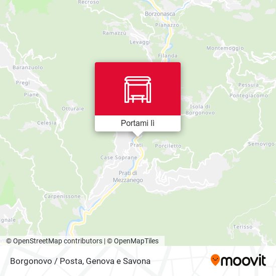 Mappa Borgonovo / Posta