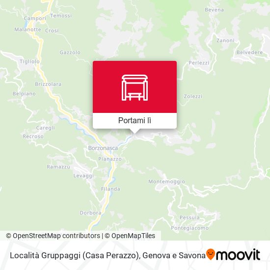 Mappa Località Gruppaggi (Casa Perazzo)