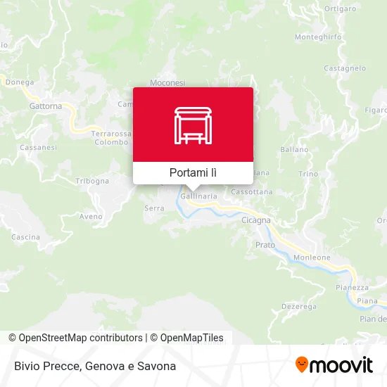 Mappa Bivio Precce
