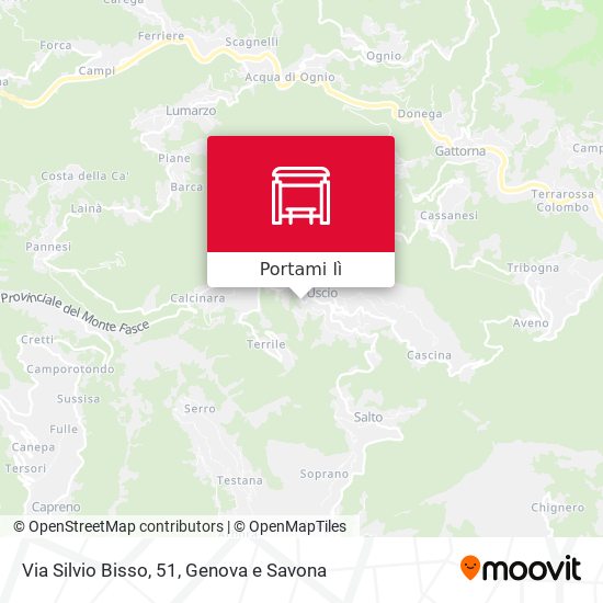 Mappa Via Silvio Bisso, 51