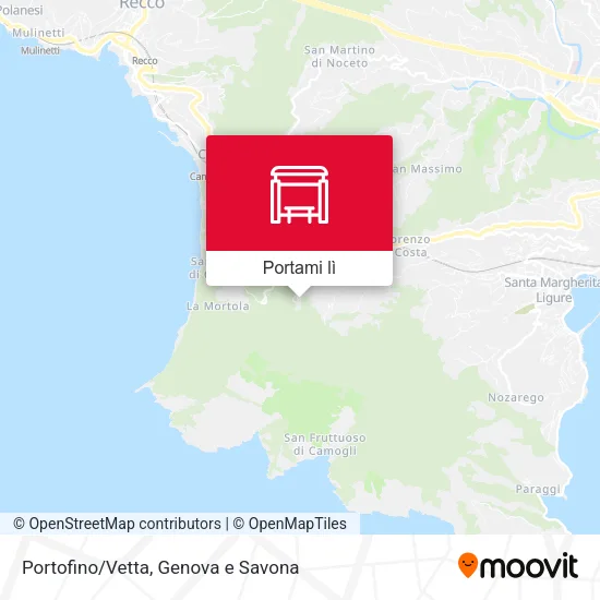 Mappa Portofino/Vetta