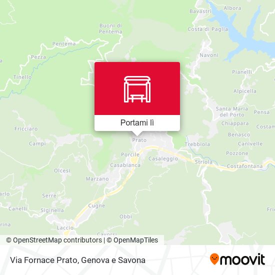 Mappa Via Fornace Prato