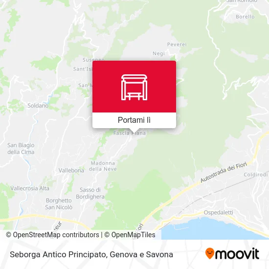 Mappa Seborga Antico Principato