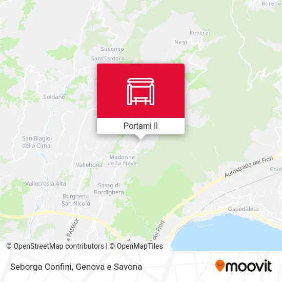 Mappa Seborga Confini