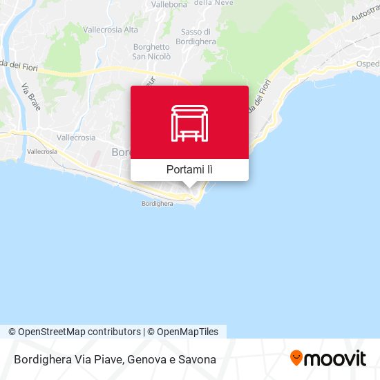 Mappa Bordighera Via Piave