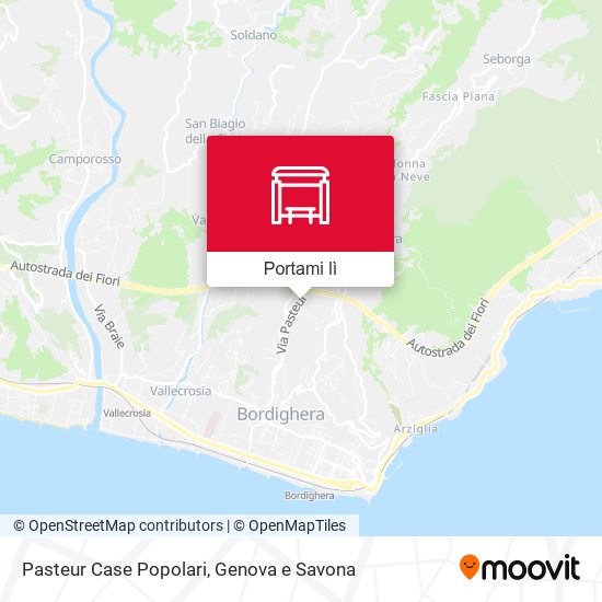 Mappa Pasteur Case Popolari