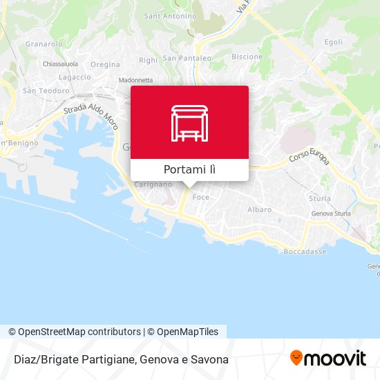 Mappa Diaz/Brigate Partigiane