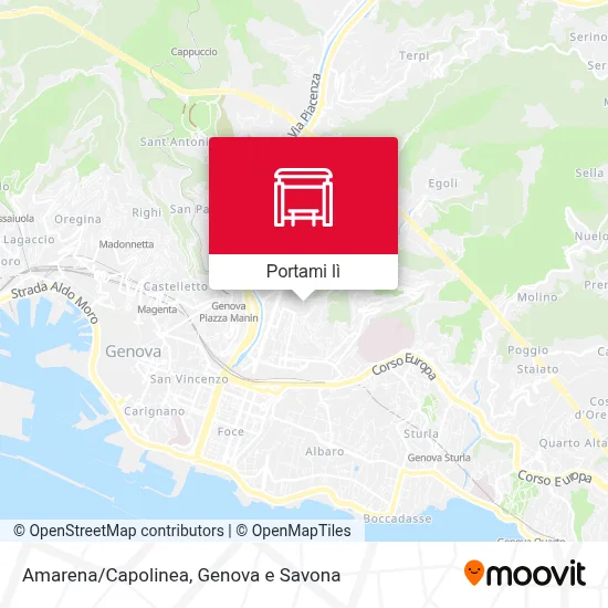 Mappa Amarena/Capolinea