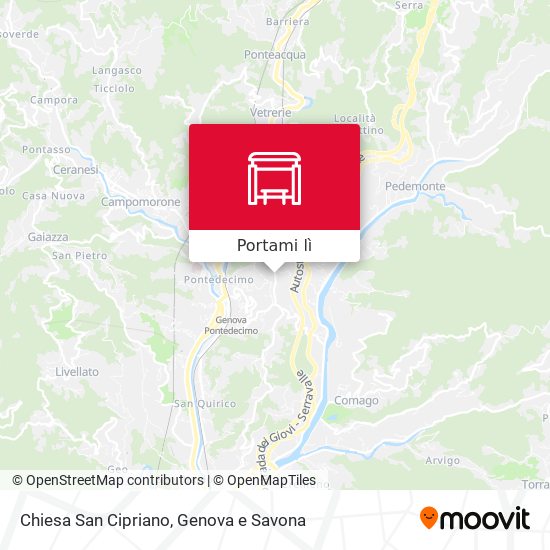 Mappa Chiesa San Cipriano
