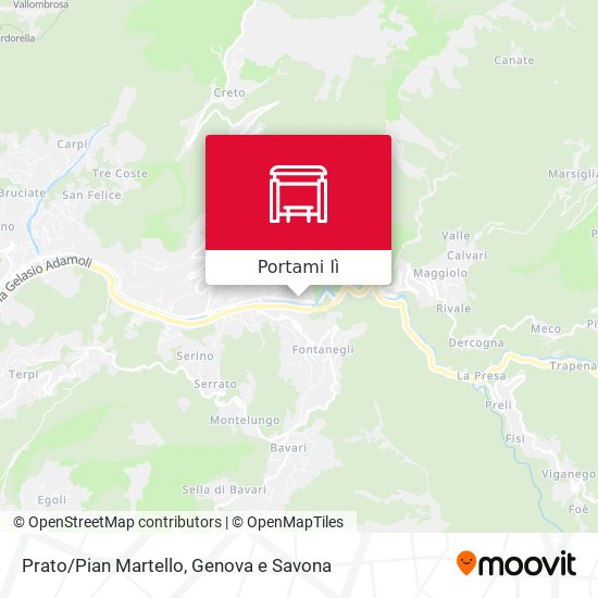 Mappa Prato/Pian Martello