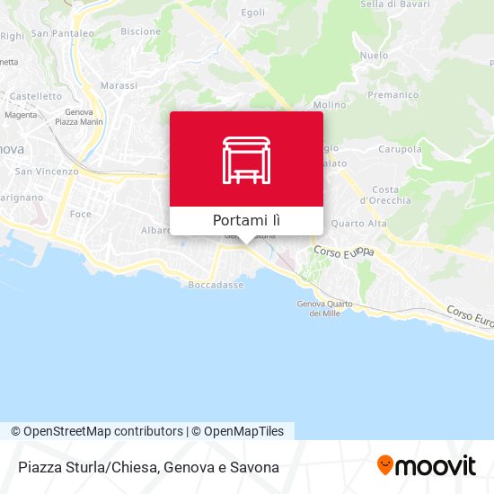 Mappa Piazza Sturla/Chiesa