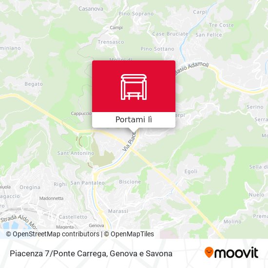 Mappa Piacenza 7/Ponte Carrega