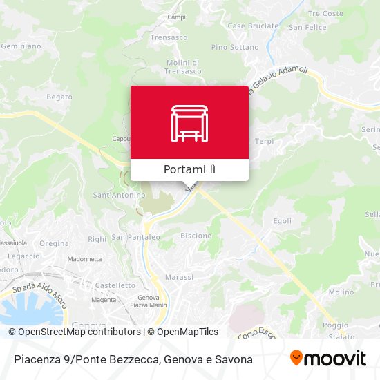 Mappa Piacenza 9/Ponte Bezzecca