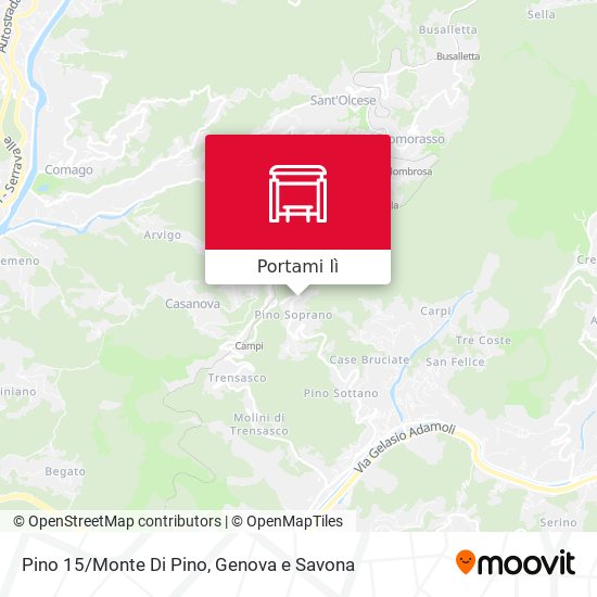 Mappa Pino 15/Monte Di Pino