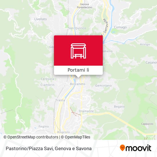 Mappa Pastorino/Piazza Savi
