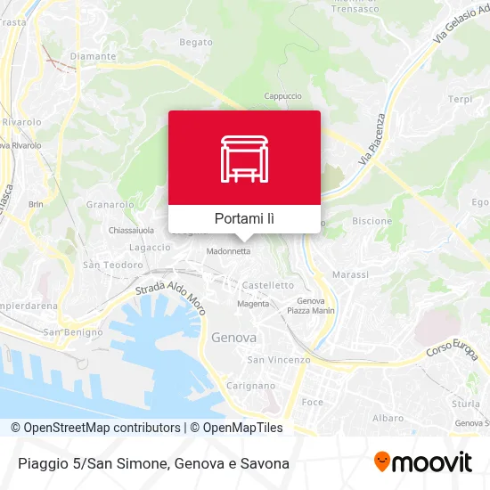 Mappa Piaggio 5/San Simone