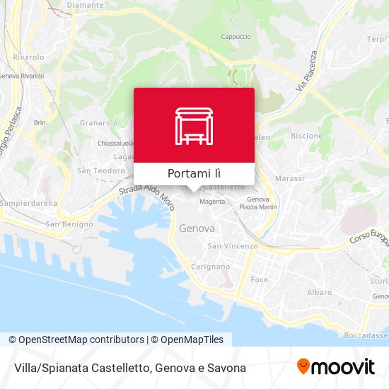 Mappa Villa/Spianata Castelletto