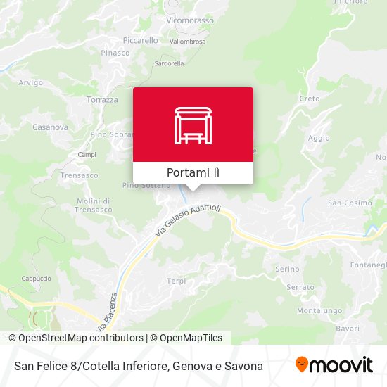 Mappa San Felice 8/Cotella Inferiore