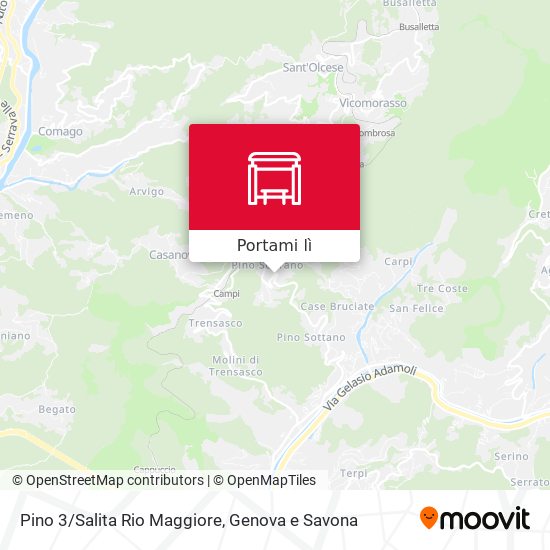 Mappa Pino 3/Salita Rio Maggiore