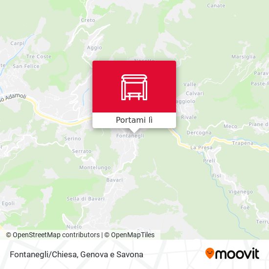 Mappa Fontanegli/Chiesa