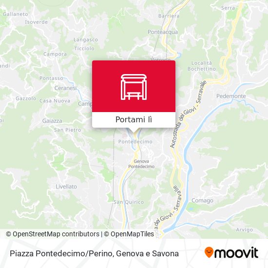 Mappa Piazza Pontedecimo/Perino