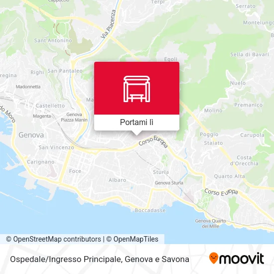 Mappa Ospedale/Ingresso Principale