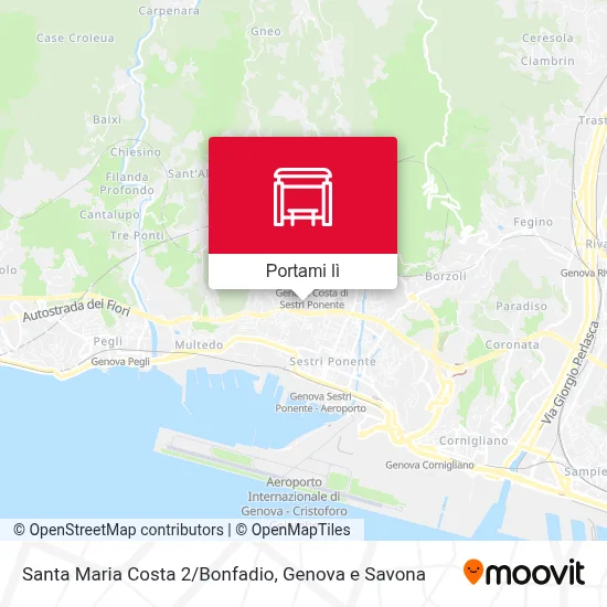 Mappa Santa Maria Costa 2/Bonfadio