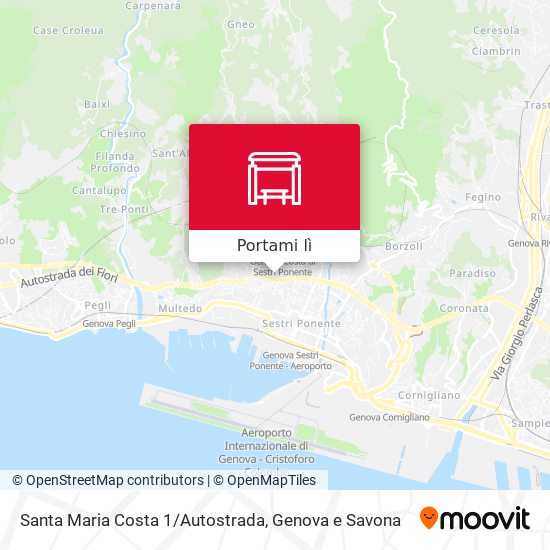 Mappa Santa Maria Costa 1/Autostrada