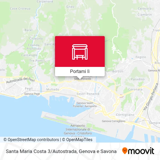 Mappa Santa Maria Costa 3/Autostrada