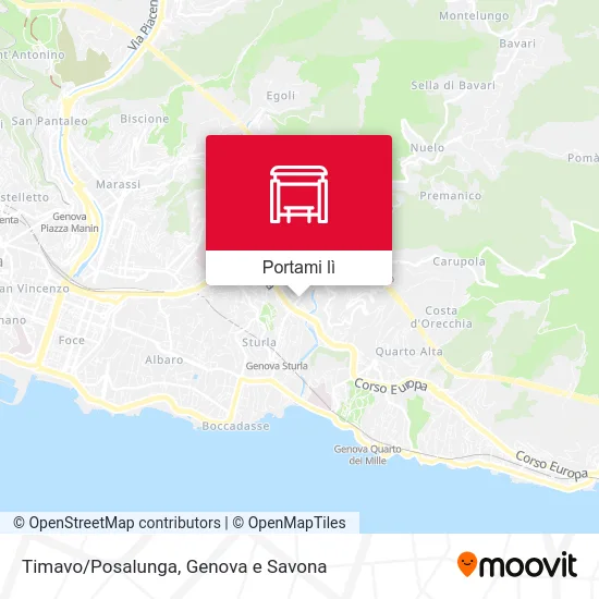 Mappa Timavo/Posalunga