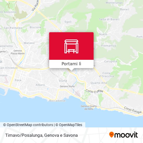Mappa Timavo/Posalunga