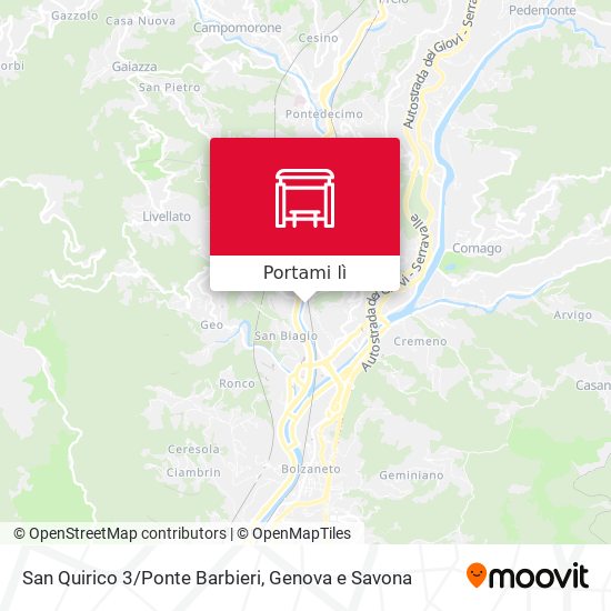 Mappa San Quirico 3/Ponte Barbieri
